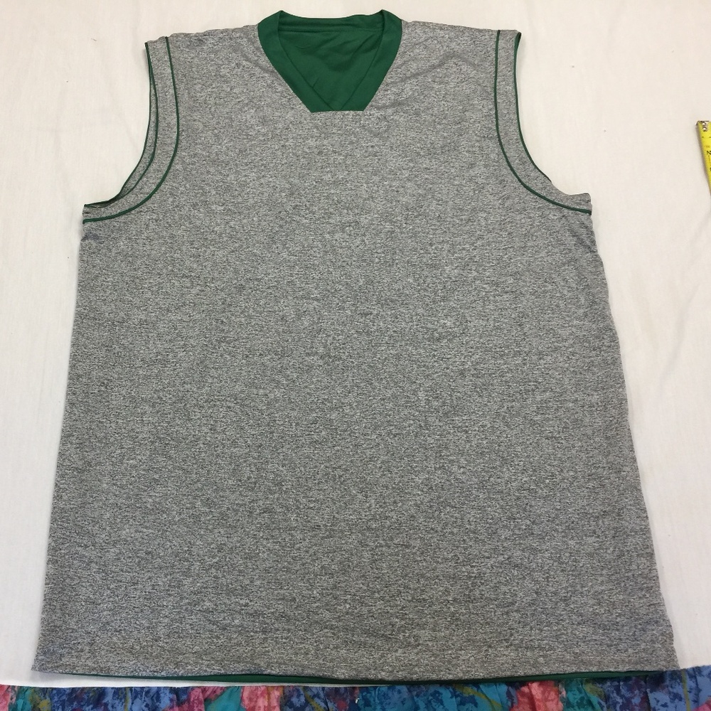 🍎  NWOT A4 MENS ATHLETIC SLEEVELESS REVERSIBLE BASKETBALL JERSEY SHIRT SIZE 2XL